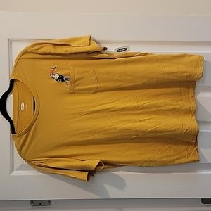 Old Navy Men's Toucan Mustard Yellow T Shirt